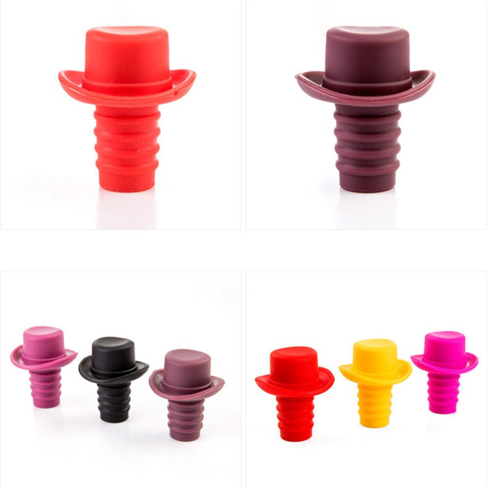 5Pcs Premium Silicone Bottle S - огляд і ціна Wine Beer Hat