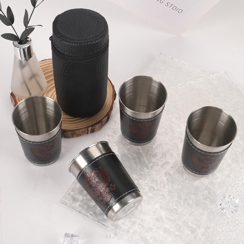 4Pcs/Set Outdoor Travel Cups S - огляд і ціна Whisky Beer And Wine