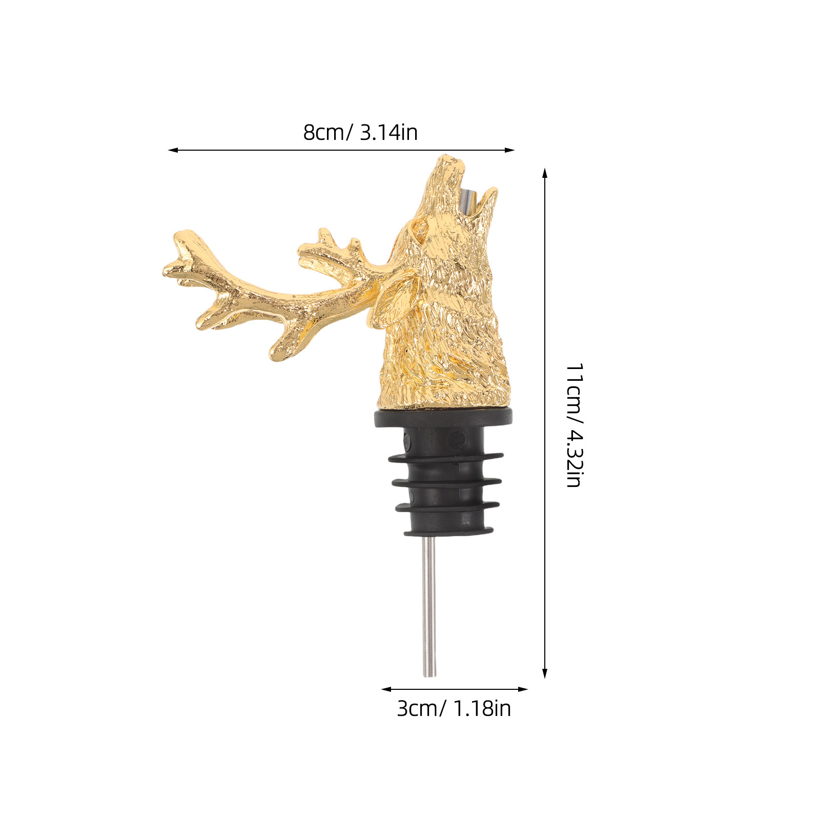 Deer Head Wine Pourer Zinc All - огляд і ціна Wine Aerator Pour