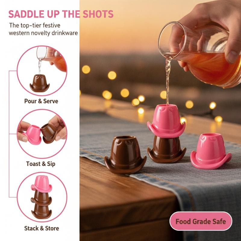Unbreakable Cowboy Hat Shaped  - огляд і ціна Wine Beer Hat